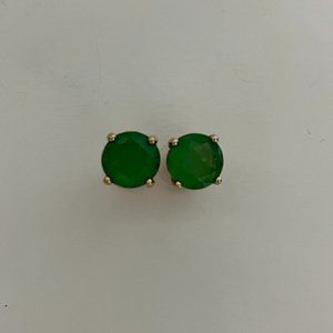 COPY - KATE SPADE Lime Green Large Stone Stud